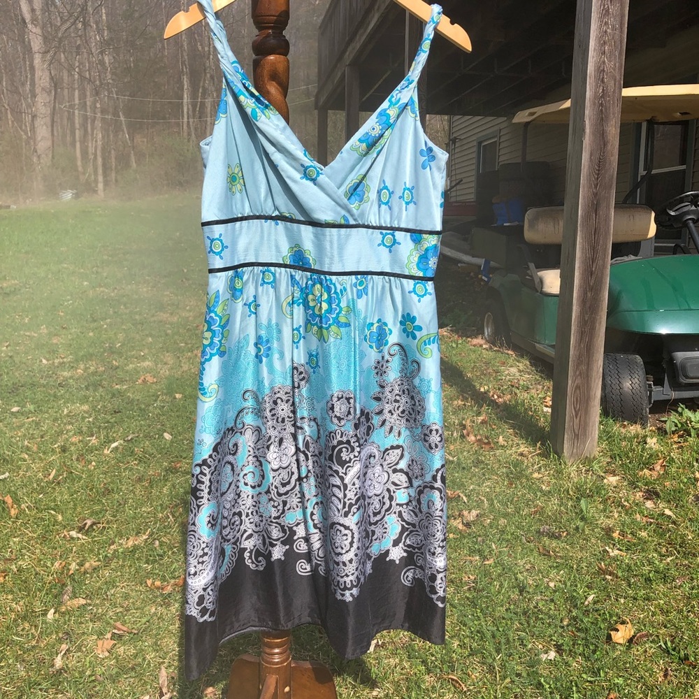 Adrianna Papell Silk Blend Dress